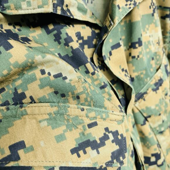 Set USMC MARPAT Digital Woodland Camo Cargo Pants Slant Pocket Shirt US Marines - Picture 9 of 16